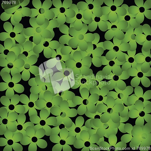 Image of green flowers