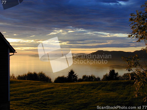 Image of Sunset Baldersheim Norway