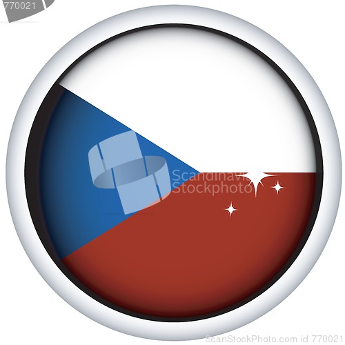 Image of Czech flag button