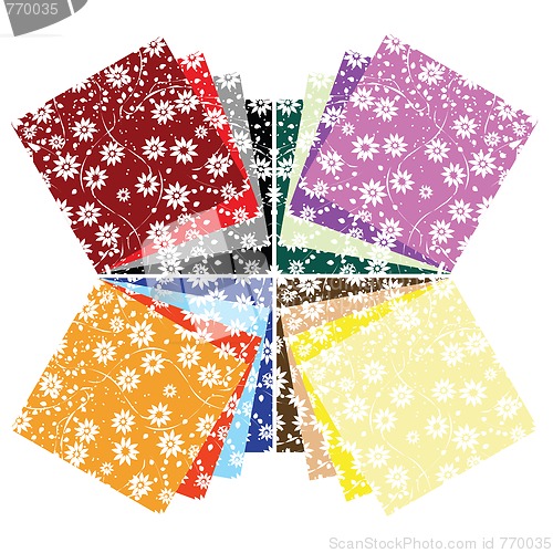 Image of Floral texture in many colors
