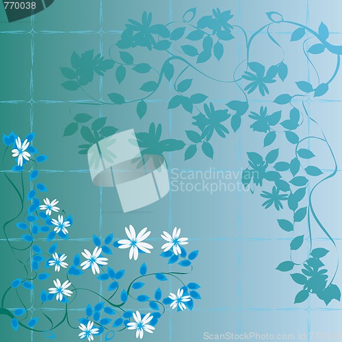 Image of Floral abstract foliage