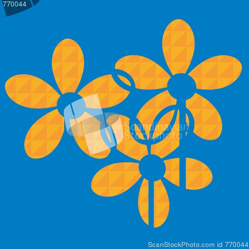 Image of Abstract floral card