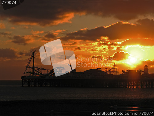 Image of Brighton Pier at Sunset