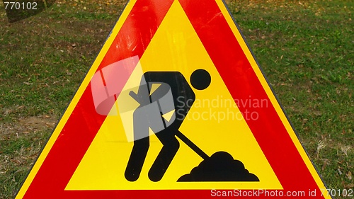 Image of Road work sign