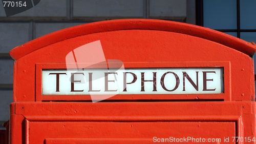 Image of London telephone box