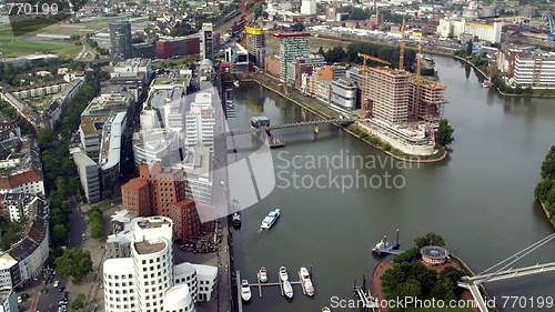 Image of Duesseldorf mediahafen harbour