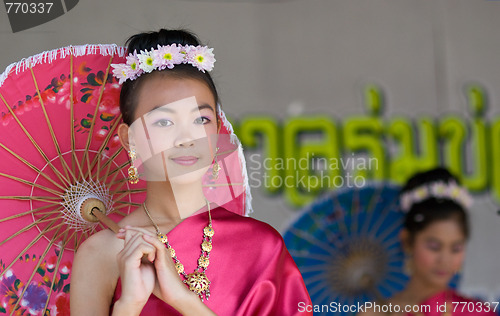 Image of The annual Umbrella Festival in Chiang Mai, Thailand, 2010