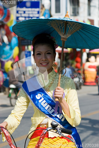 Image of The annual Umbrella Festival in Chiang Mai, Thailand, 2010