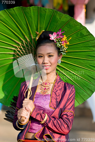 Image of The annual Umbrella Festival in Chiang Mai, Thailand, 2010