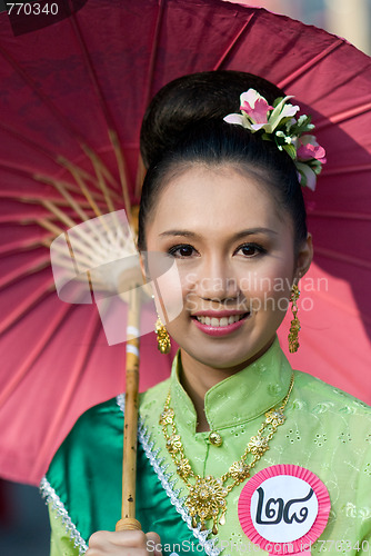 Image of The annual Umbrella Festival in Chiang Mai, Thailand, 2010
