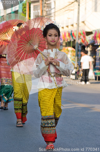 Image of The annual Umbrella Festival in Chiang Mai, Thailand, 2010