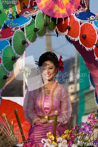 Image of The annual Umbrella Festival in Chiang Mai, Thailand, 2010