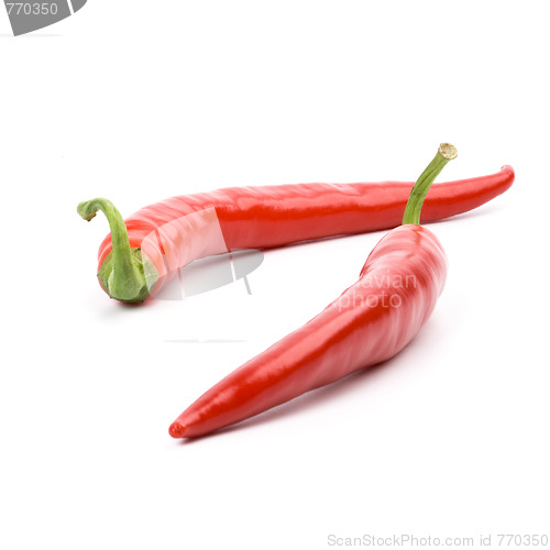 Image of two red chilly peppers