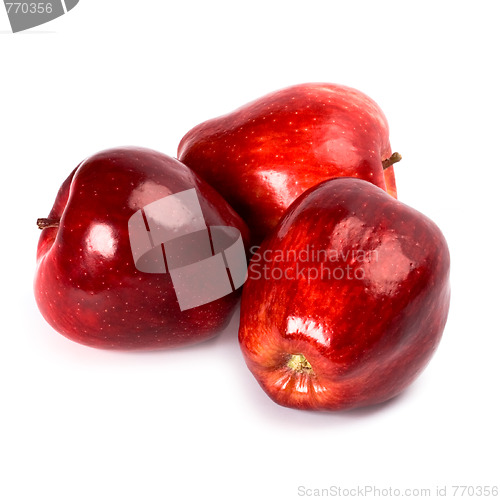 Image of three red apples