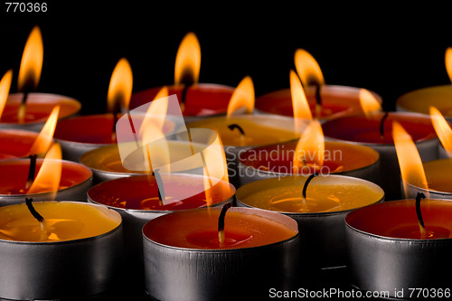 Image of flaming candles