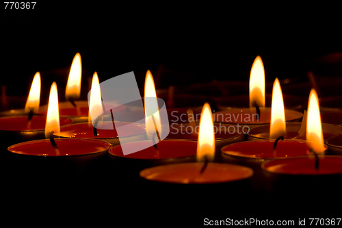 Image of flaming candles