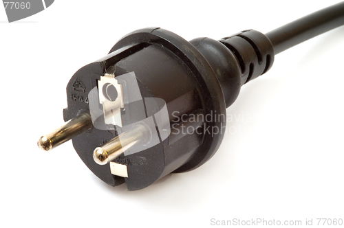 Image of Black electrical plug