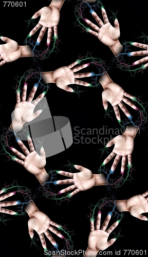 Image of Lightning Fingers Tile Pattern