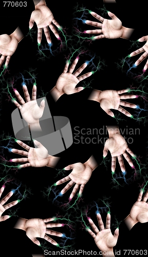 Image of Lightning Fingers Tile Pattern