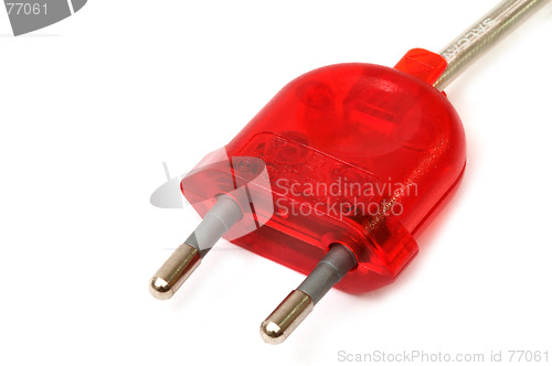 Image of Red electrical plug