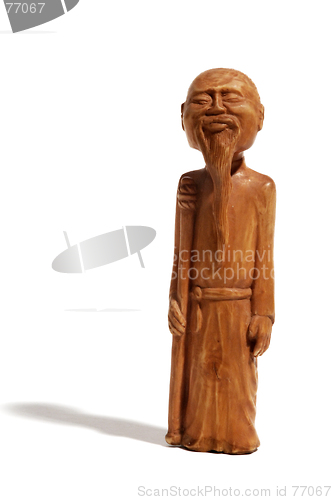 Image of Chinese wooden statuette