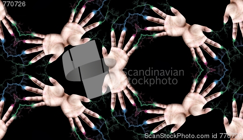 Image of Lightning Fingers Tile Pattern