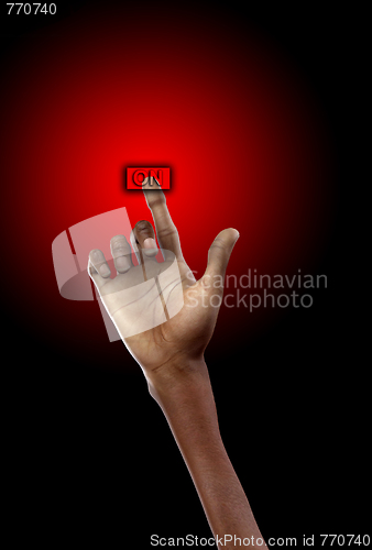 Image of Hand Turn On