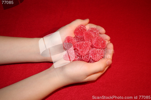 Image of Hands with sweets
