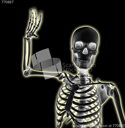 Image of Skeleton Waving