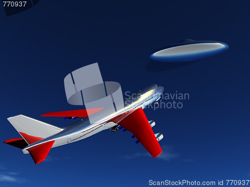 Image of UFO And Plane