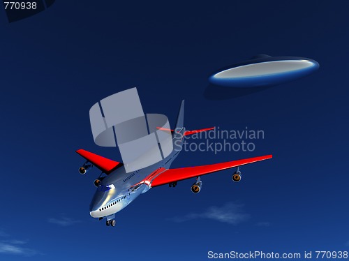 Image of UFO And Plane