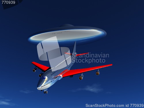 Image of UFO And Plane