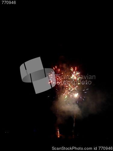 Image of Firework display at Barkingside recreation ground.