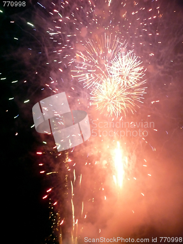 Image of Fireworks In Barkingside Recreation Ground 