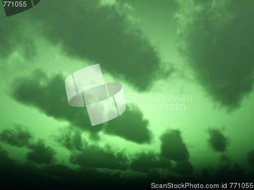 Image of Green Clouds Sky