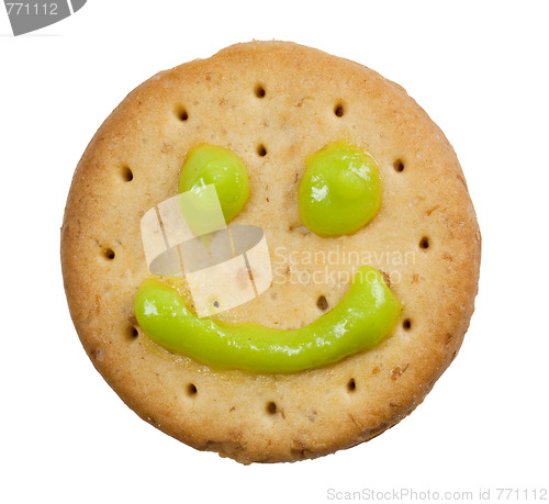 Image of Biscuit with smiley face