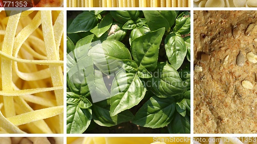 Image of Italian food collage