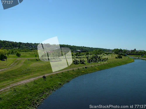 Image of River Grass And Sky