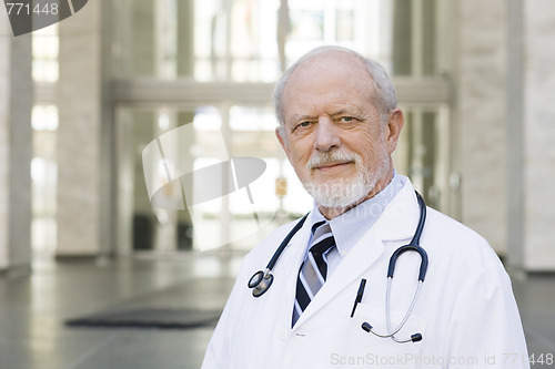 Image of Doctor Standing Outside