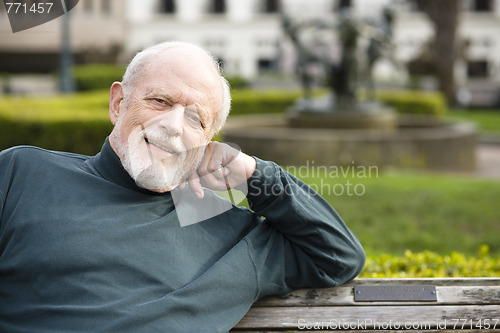 Image of Elderly Man in Park