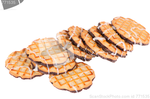 Image of golden  cookies