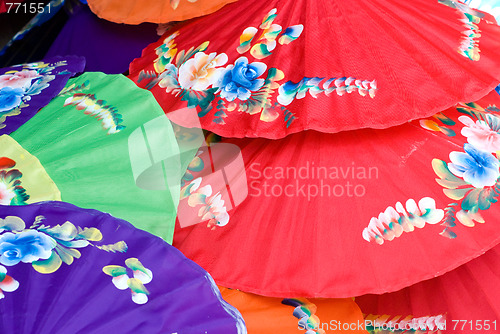 Image of Hand painted umbrellas in Thailand