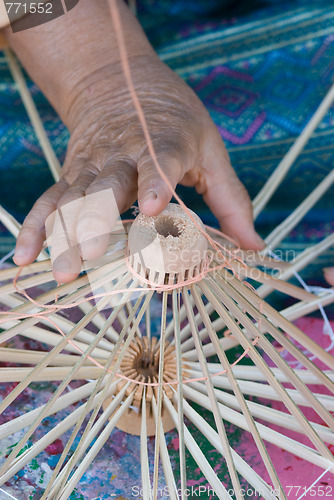 Image of Production of wooden umbrella frame