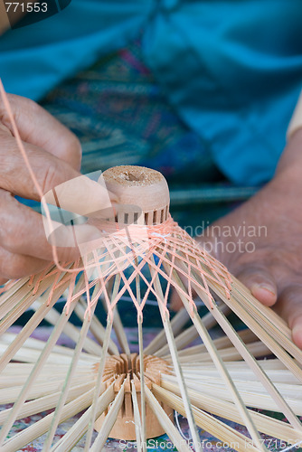 Image of Production of wooden umbrella frame