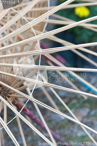 Image of Wooden umbrella frames