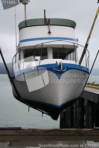 Image of Boat in Lift Harness