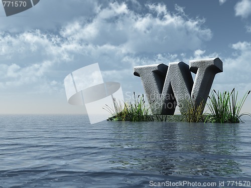 Image of letter w monument