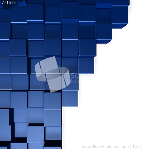 Image of blue cubes