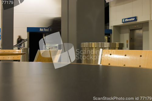 Image of Table, People and the Airport Life