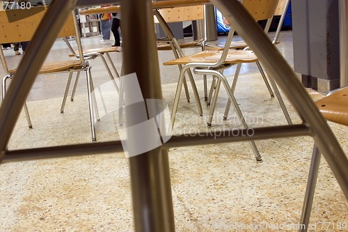 Image of Airport View through the Chairs